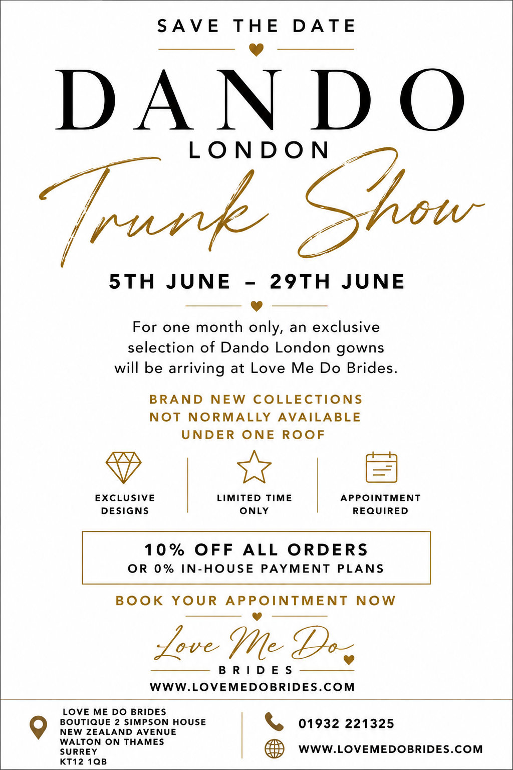 Dando Of London Trunk Show. Main Image