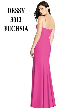 Dessy #DESSY 3013 FUSHIA #1 thumbnail