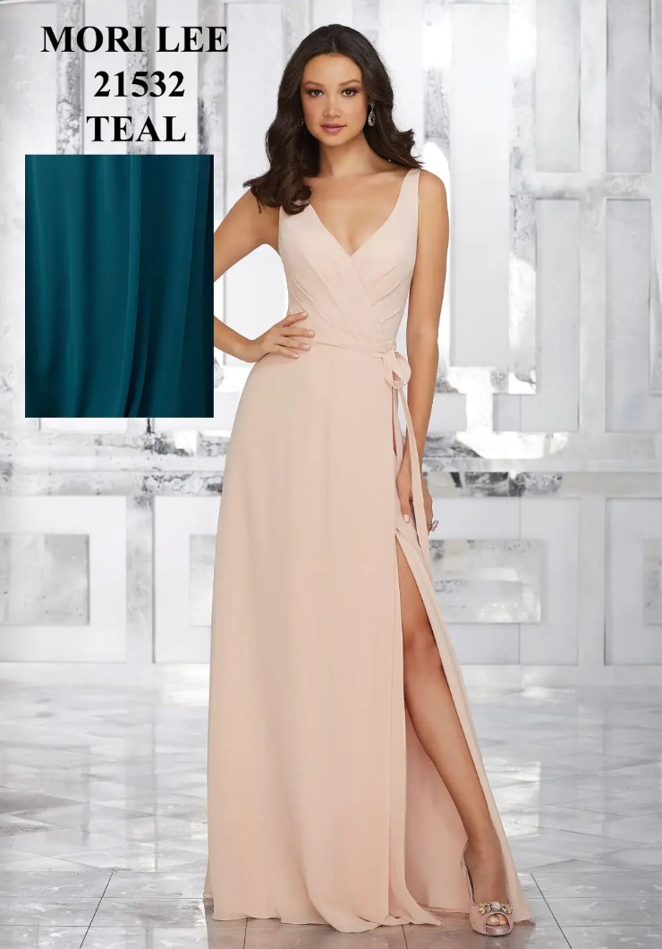 Mori lee blush bridesmaid dress sale