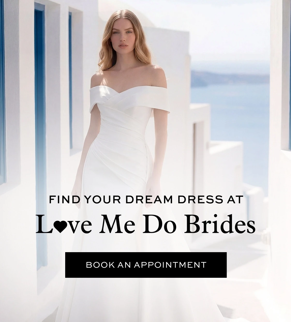 Models wearing Morilee wedding dresses, mobile banner